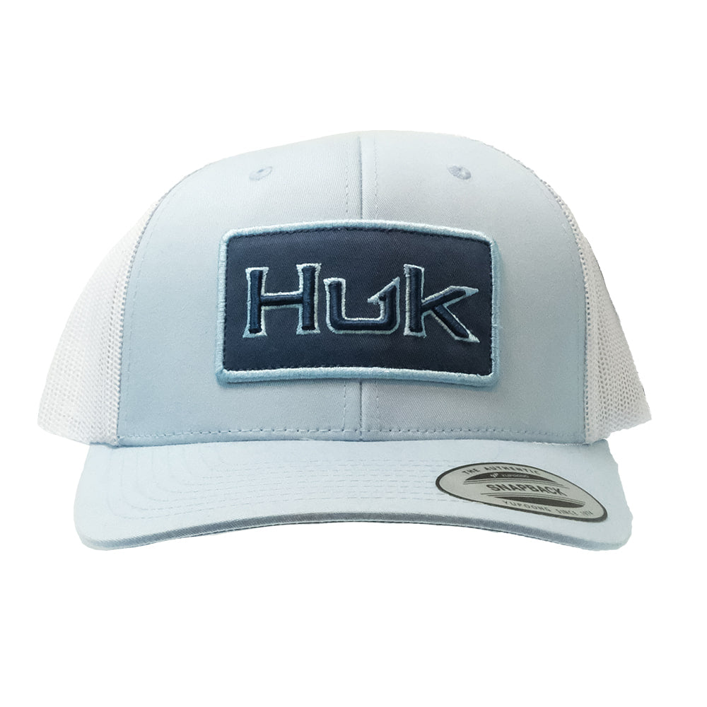 Huk Hats Crystal Blue / OSFA Huk Crystal Blue Bold Patch Trucker Cap