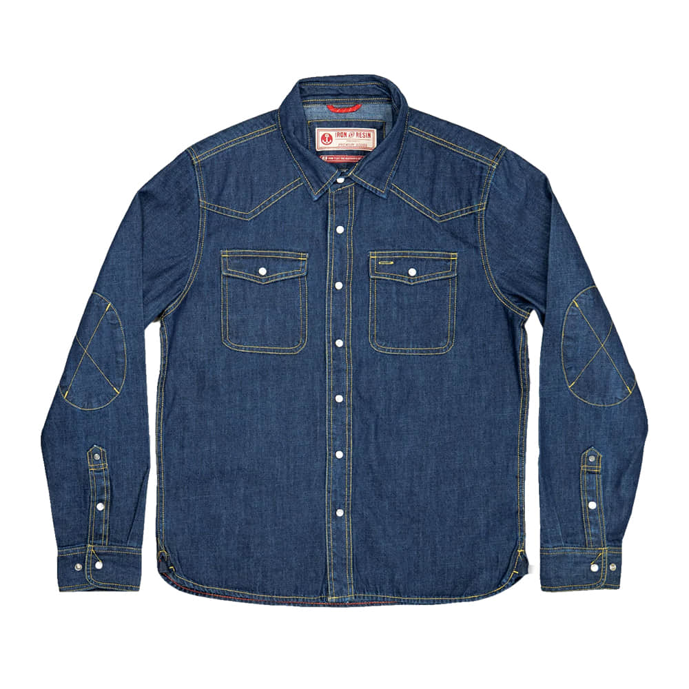 Iron & Resin Apparel Iron & Resin Men's Denim Saddleback Long Sleeve Shirt