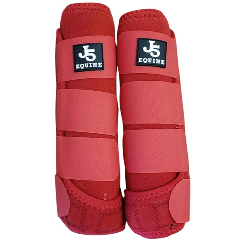 J5 Equine Tack L / Red J5 Equine Premium Splint Boots