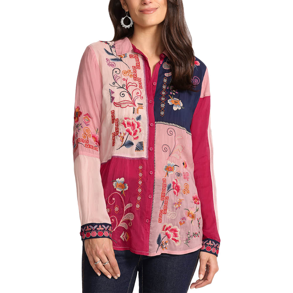 Johnny Was Apparel Johnny Was Marcia Block Blouse