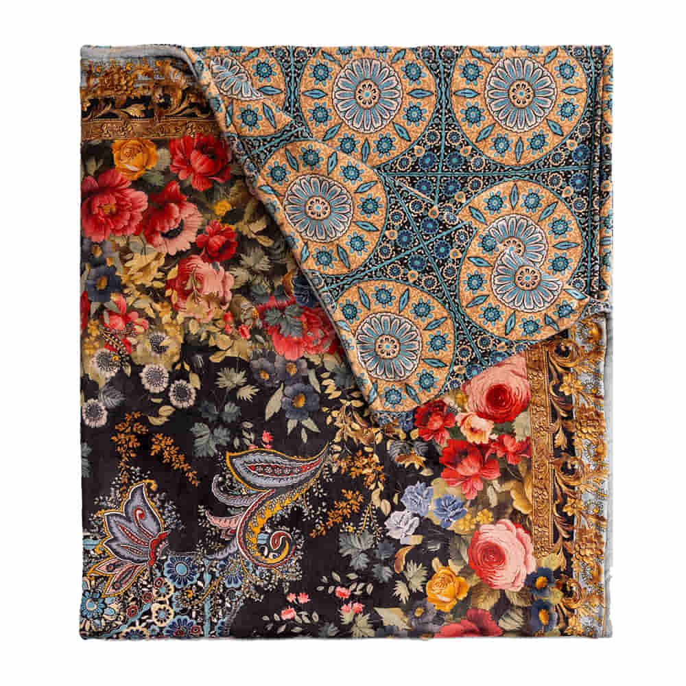 Johnny Was Home Decor Floral / 75"x68" Johnny Was Leto Laurel Canyon Cozy Blanket