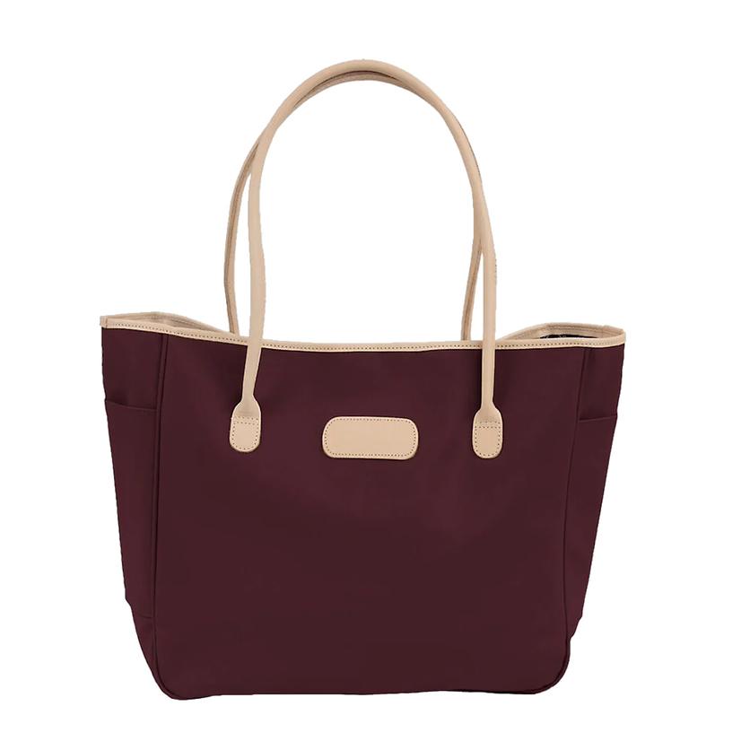 Jon Hart Other Burgundy Jon Hart Burgundy Coated Canvas Tyler Tote