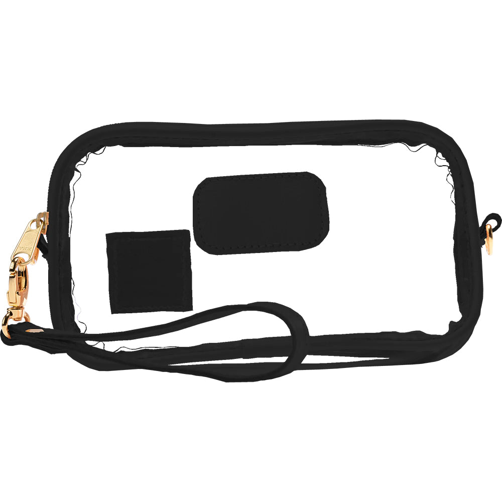 Jon Hart Other Clear Jon Hart Clear Black Leather Wristlet