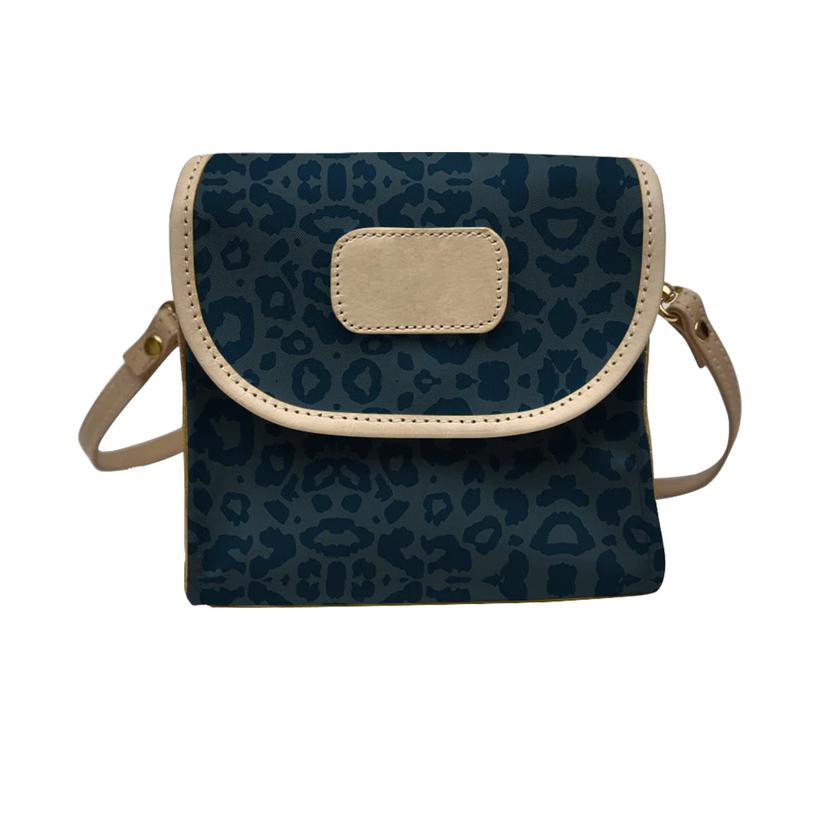 Jon Hart Other Dark Leopard Jon Hart Dark Leopard Coated Canvas Lillie Crossbody Purse
