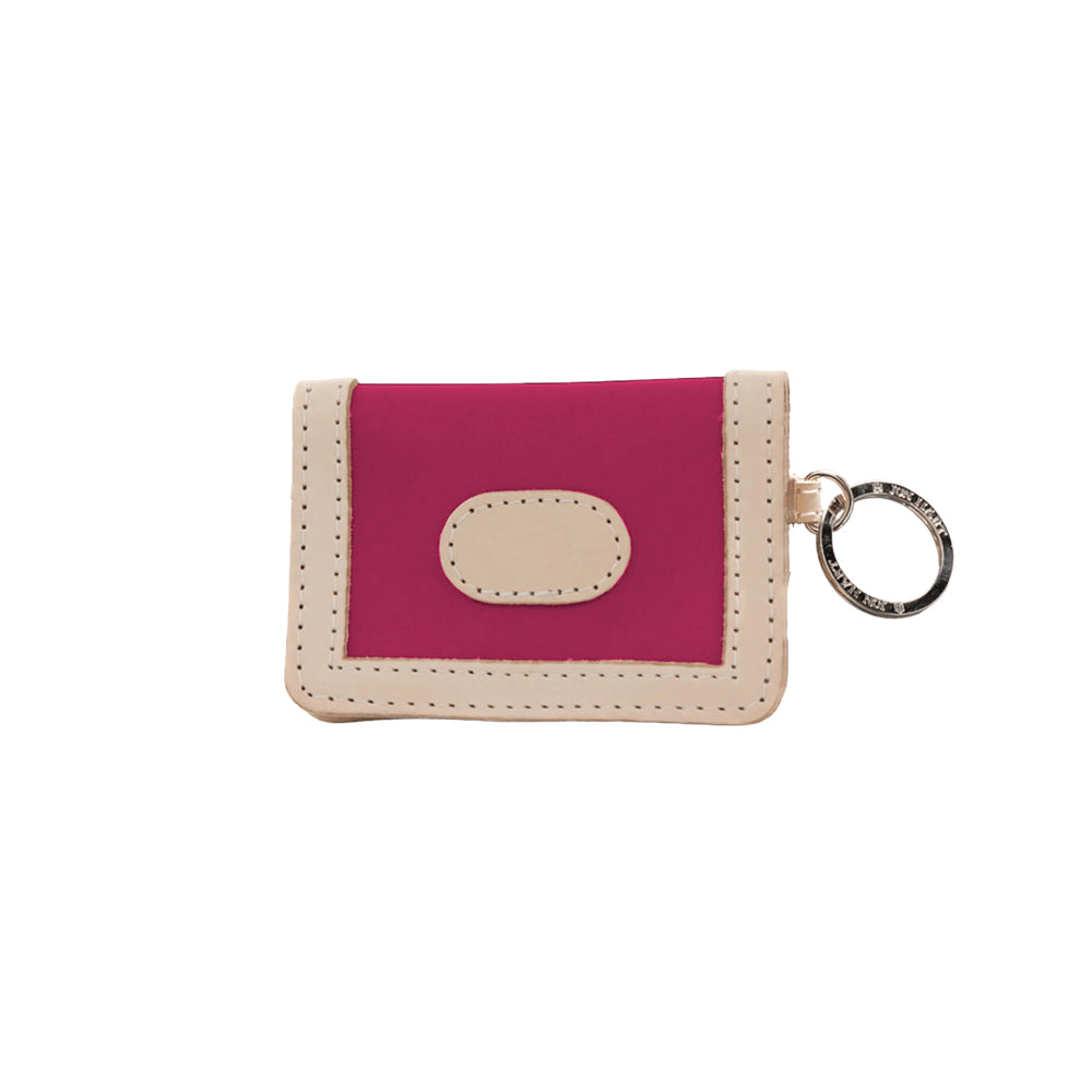 Jon Hart Other ID WALLET  Berry Coated Canvas