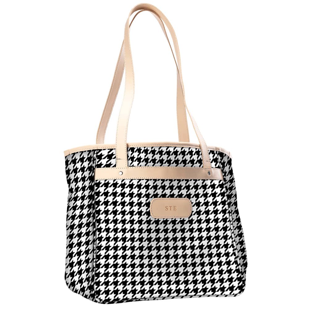Jon Hart Other Jon Hart Amelia Houndstooth Coated Canvas Tote