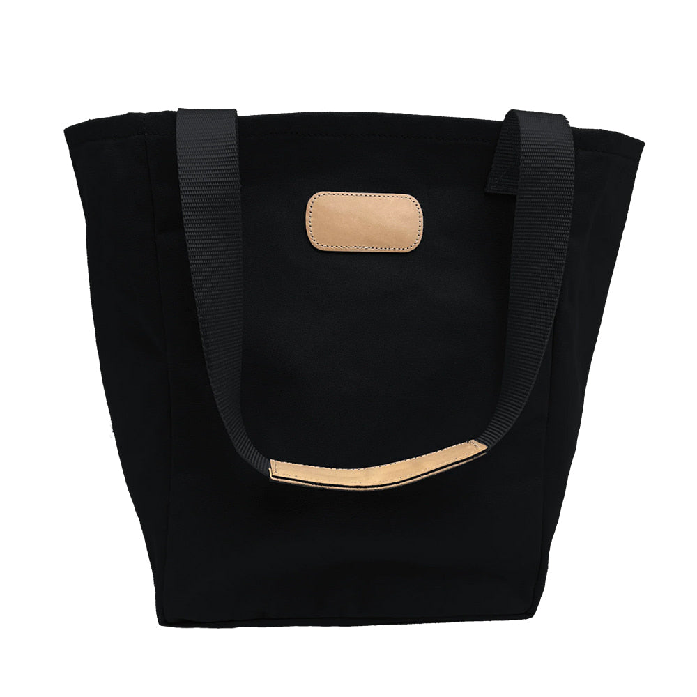 Jon Hart Other Jon Hart Black Canvas with Natural Leather Market Tote