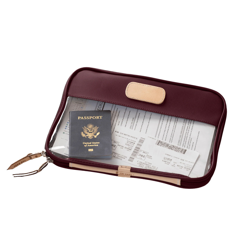 Jon Hart Other Jon Hart Burgundy Clear Folio