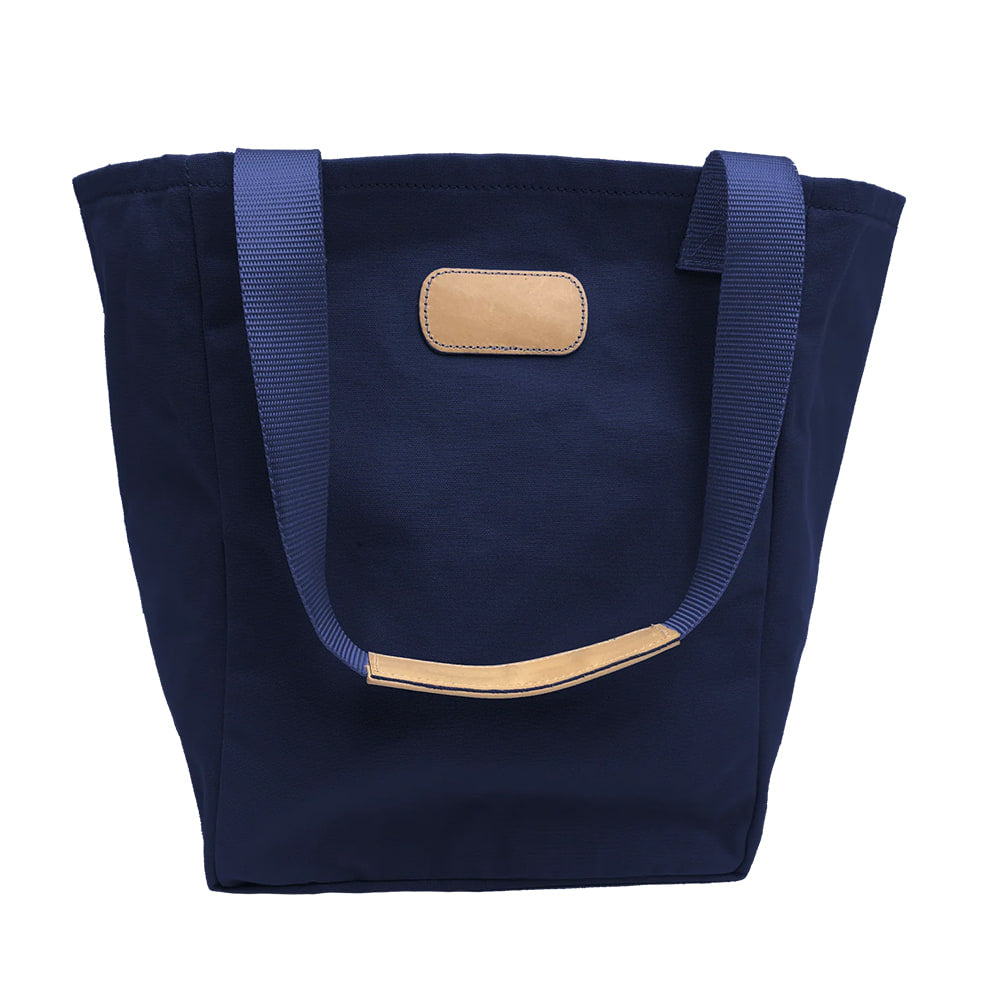 Jon Hart Other Jon Hart Midnight Blue Canvas with Natural Leather Market Tote