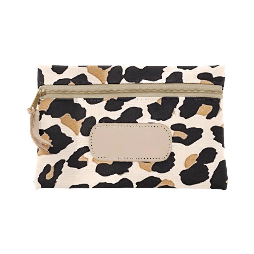 Jon Hart Other Leopard Jon Hart Pouch Coated Canvas In Leopard Print
