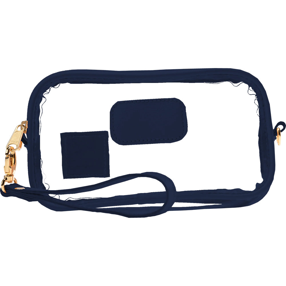 Jon Hart Other Navy Jon Hart Women's Clear Wristlet Navy Leather Tote