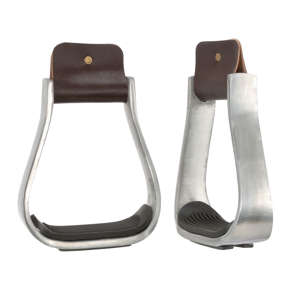 JTI Tack Aluminum Bell Stirrups with Rubber Pad