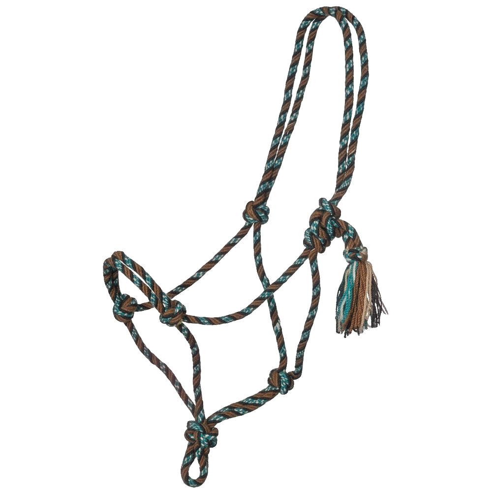 JTI Tack Mecate Rope Halter with Wool Rope