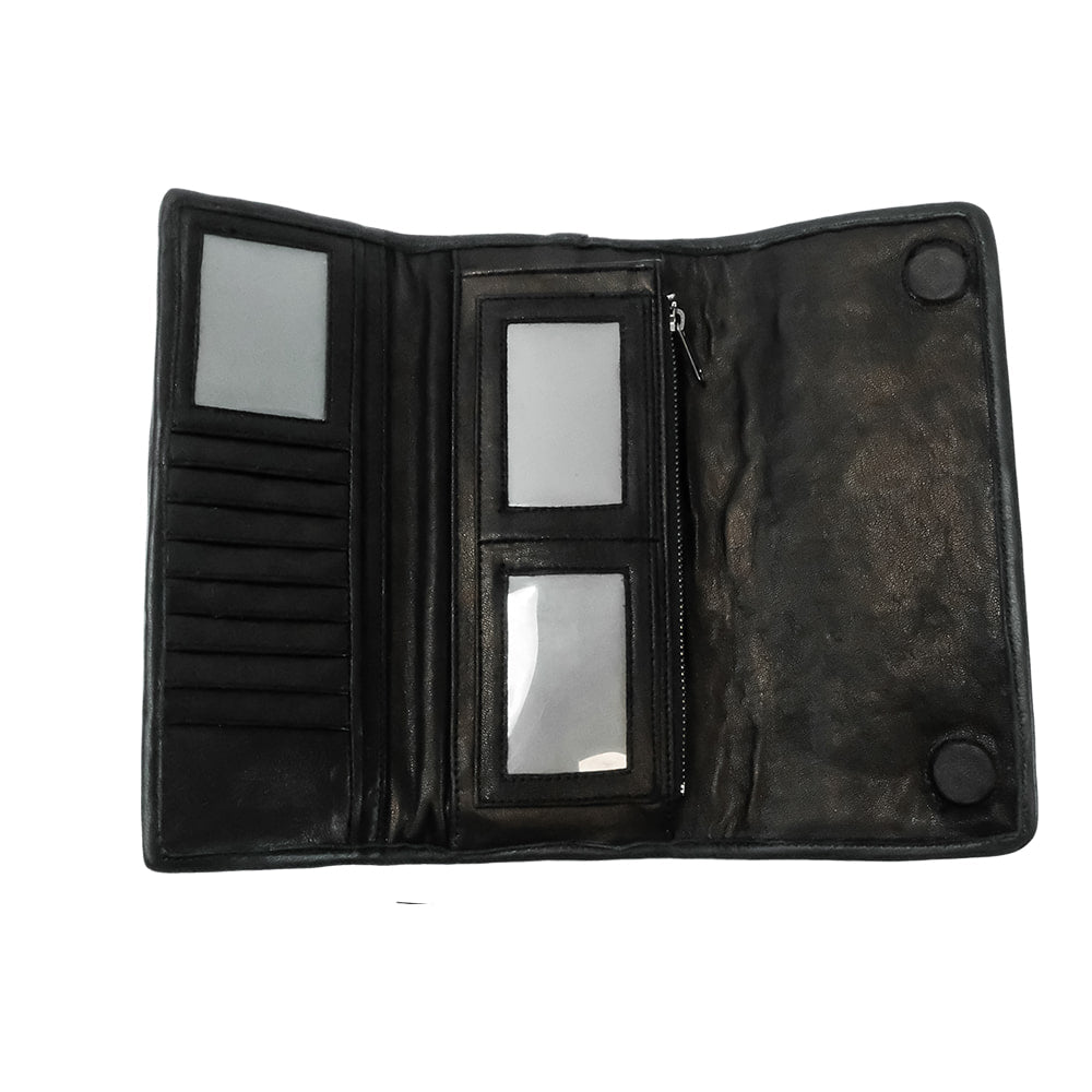 Juan Antonio Other Juan Antonio Black Italian Leather and Python Wallet
