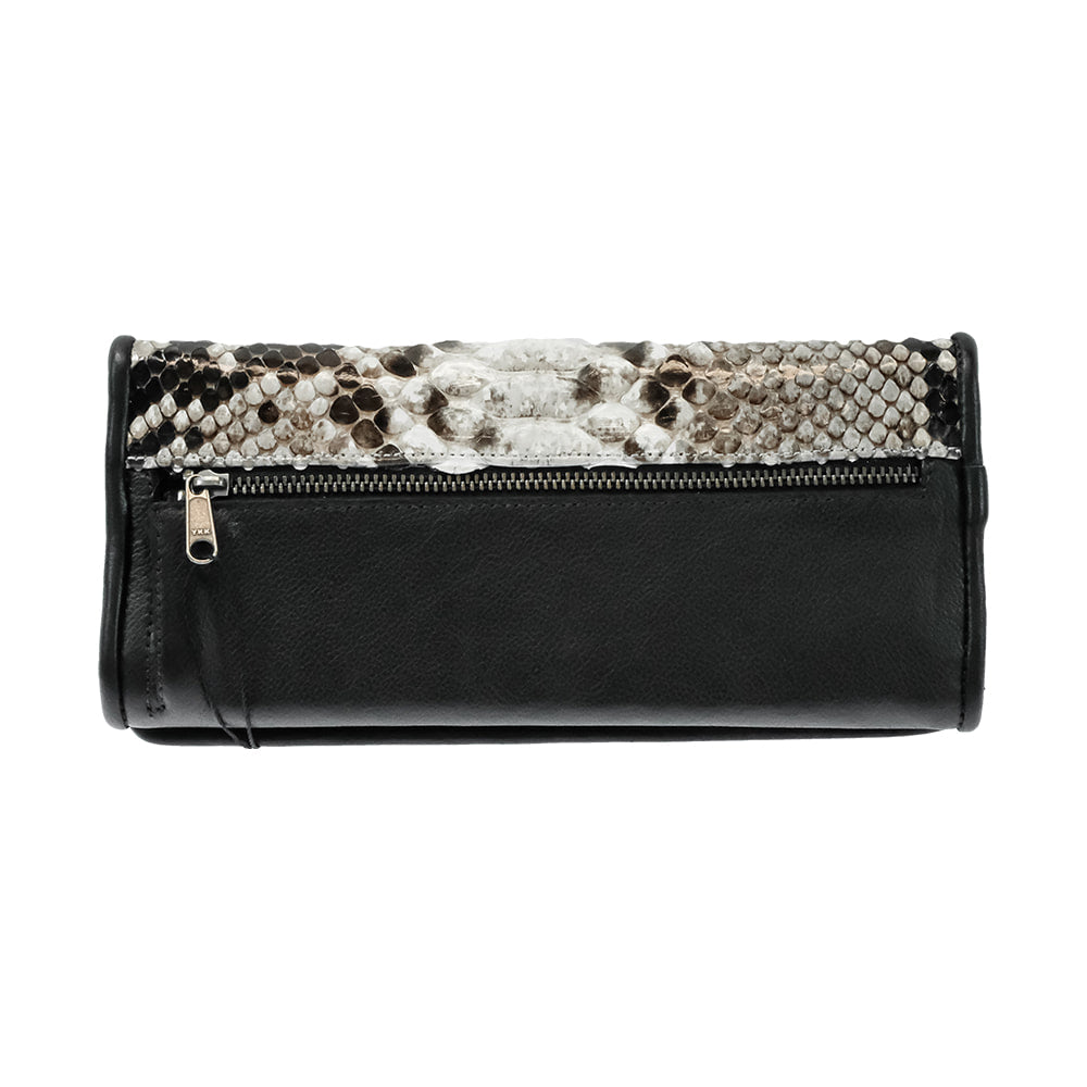 Juan Antonio Other Juan Antonio Black Italian Leather and Python Wallet