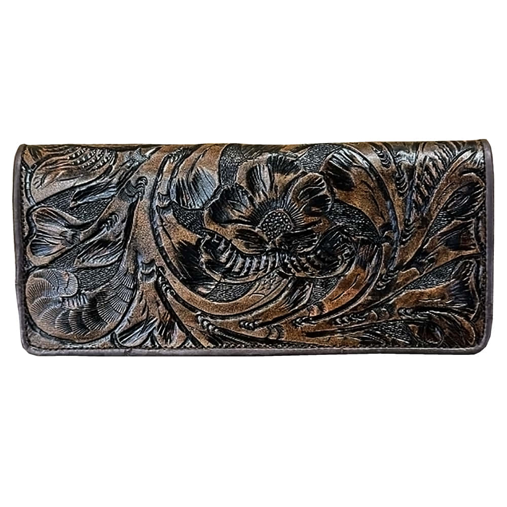 Juan Antonio Other Juan Antonio Tooled Brown Flap Wallet