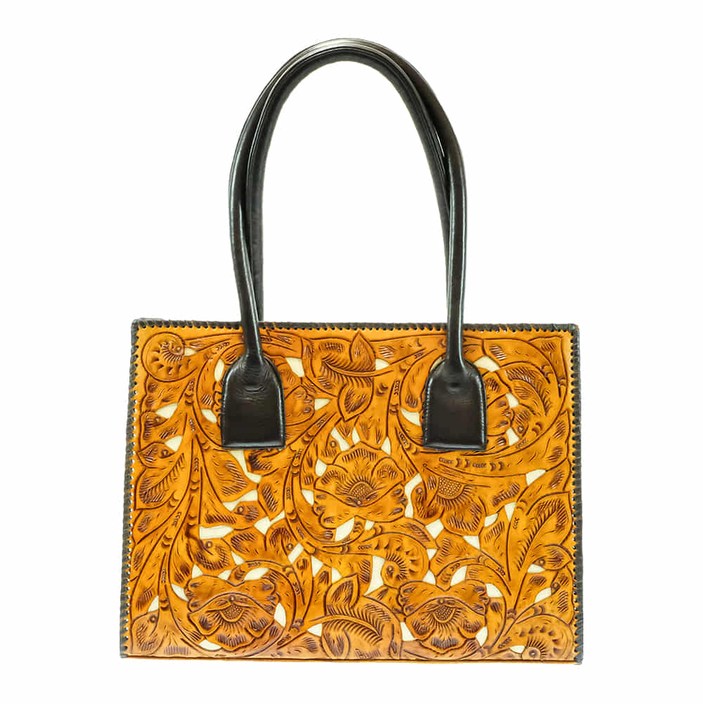Juan Antonio Other Tan Juan Antonio Saddle Tan with Ivory Inlay Handbag