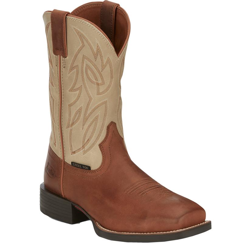 Justin Work Boots Footwear Justin Stampede Steel Toe Men's Work Boot
