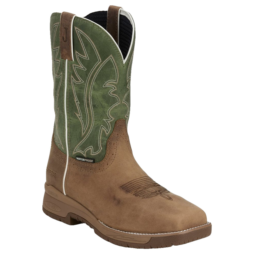 Justin Work Boots Footwear Justin Work Boots Men's Brown Nitread Boots