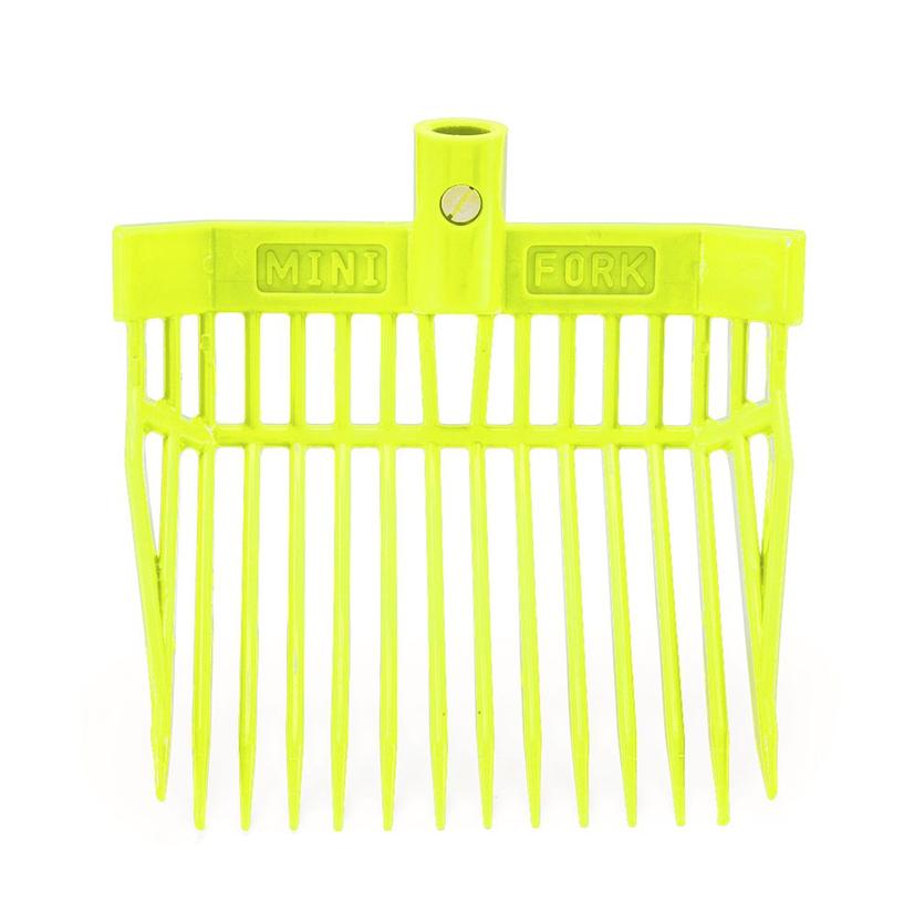 K And D Equestrian Supplies Neon Yellow K&D Equestrian Mini Stall Fork