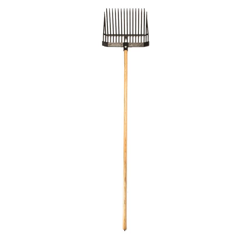 K&D Equestrian Supplies Angled Stall Fork - Complete Fork and Handle