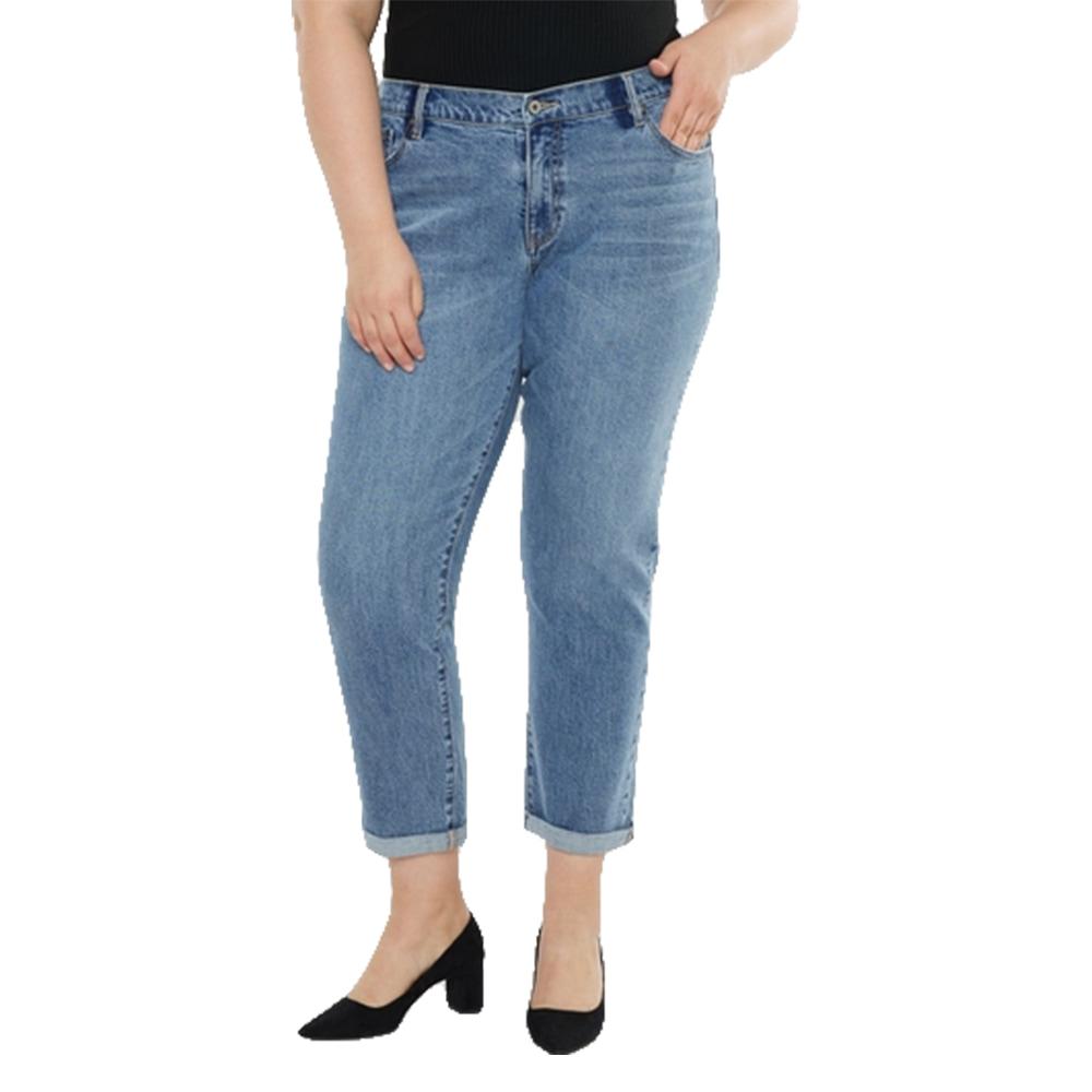 Kancan Apparel Kancan Arlene Mid Rise Slim Medium Wash Plus Size Women's Jeans
