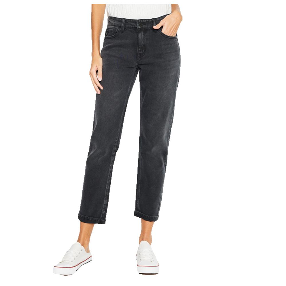 Kancan Apparel Kancan High Rise 90's Dark Grey Straight Women's Jeans