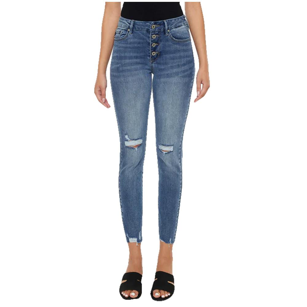 Kancan Apparel Kancan Penelope Exposed Ankle Women's Skinny Jeans