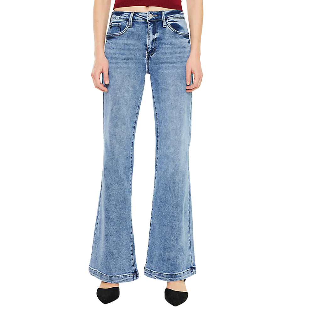 Kancan Apparel Kancan Women's Flare Medium Jeans