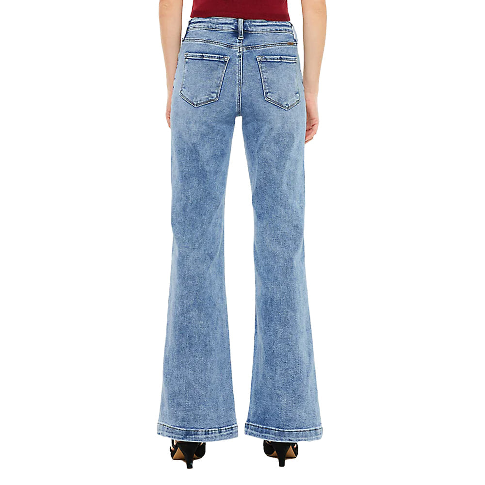 Kancan Apparel Kancan Women's Flare Medium Jeans