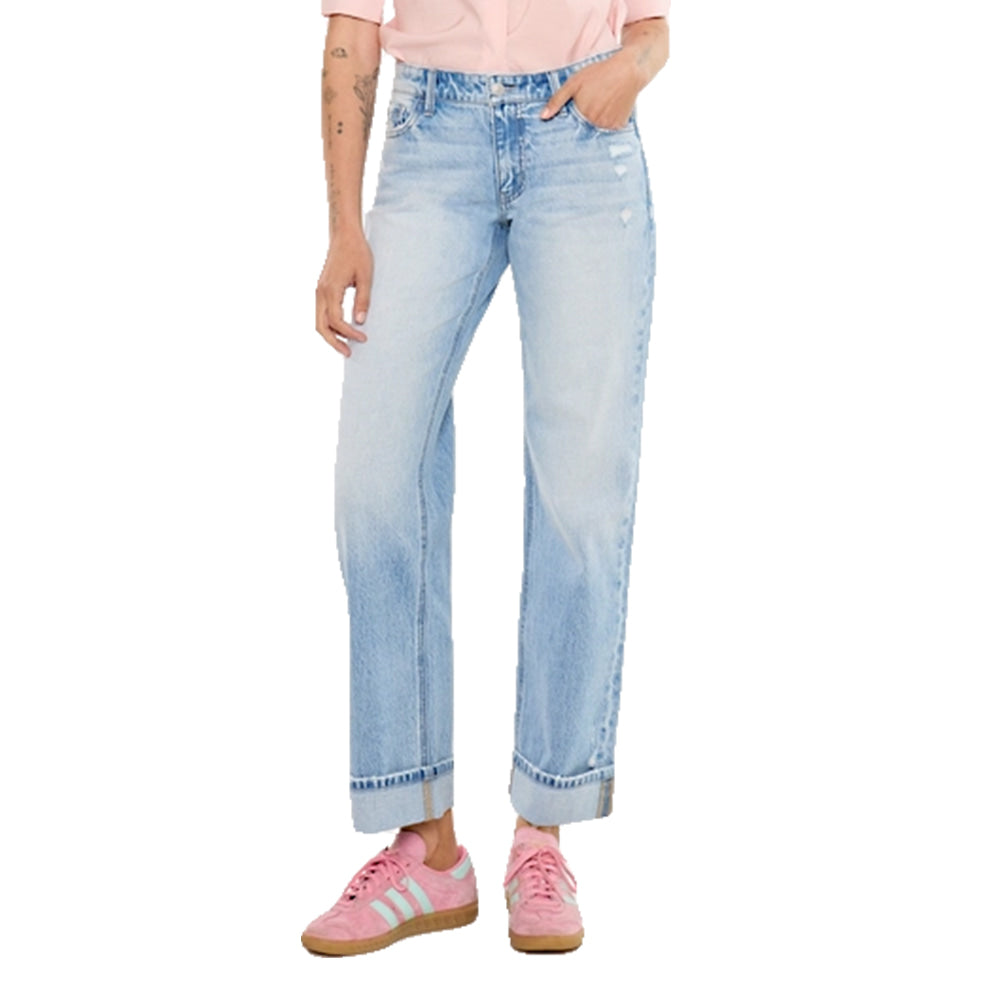 Kancan Apparel Kancan Women's Light Found Low Rise Straight Jeans