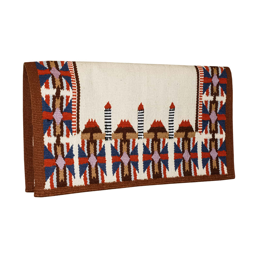 KD Saddle Blankets Tack KD Saddle Blankets Black Brown & Red Wool Saddle Blanket 34x40