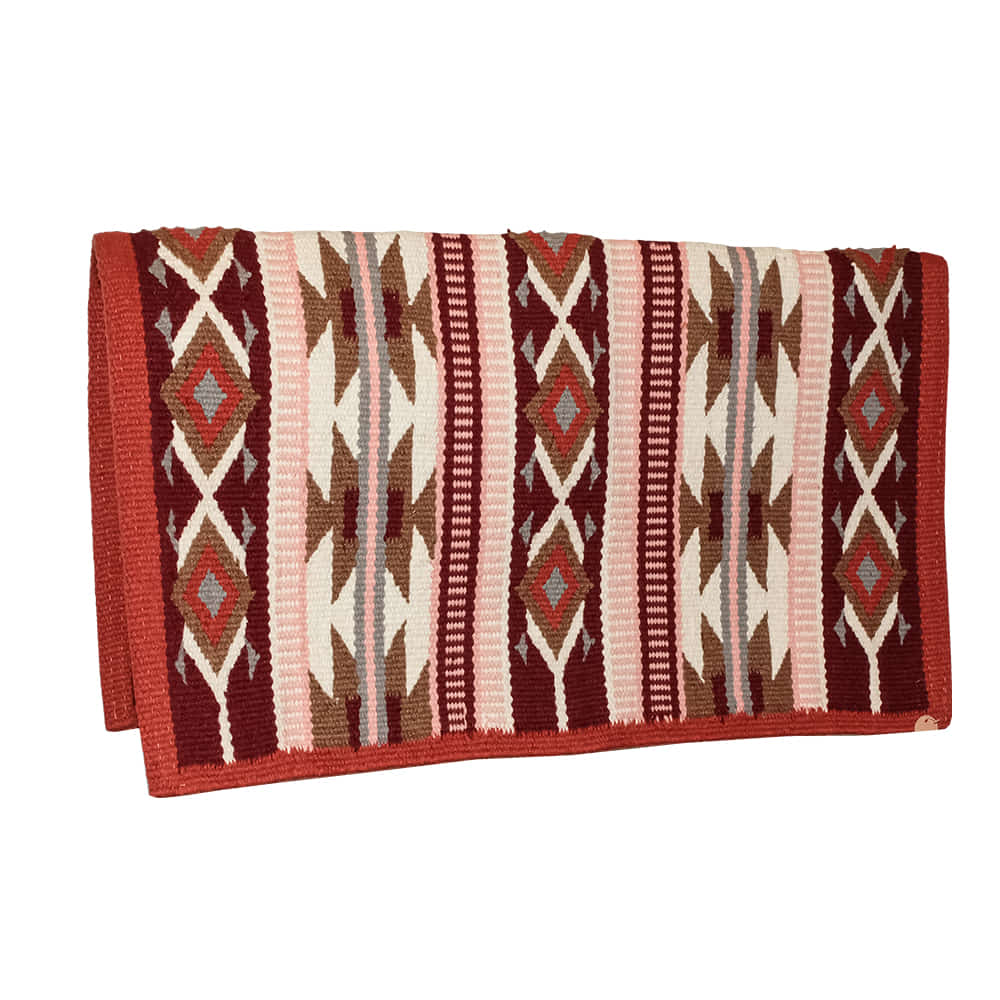 KD Saddle Blankets Tack KD Saddle Blankets Salmon Baby Pink Wool Saddle Blanket 34x40