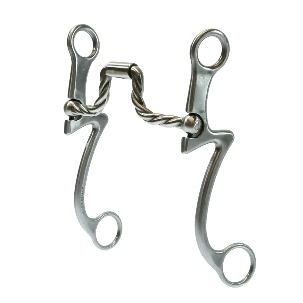 Kerry Kelley Tack Kerry Kelley Hinge Port Twisted Wire with 8" Cheek Bit