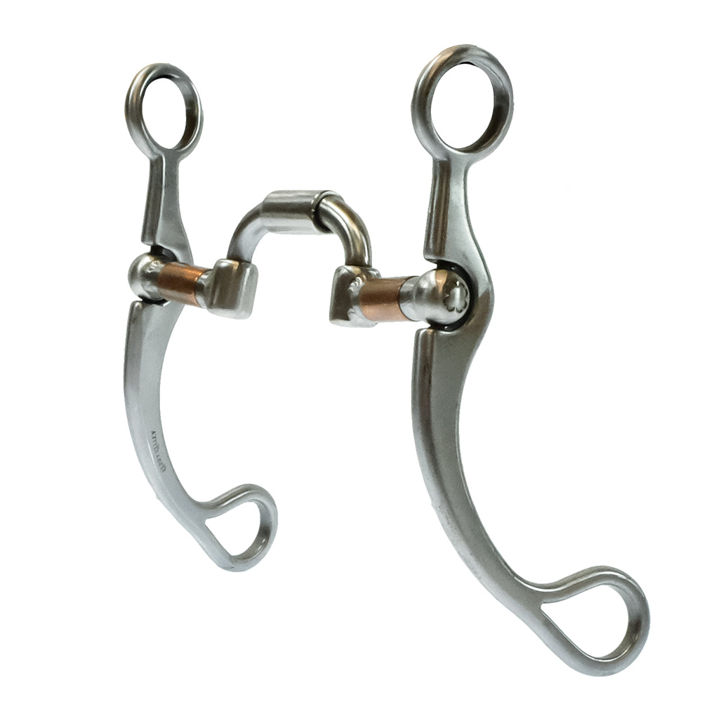 Kerry Kelley Tack Kerry Kelley Milkman Hinged Port with  7" Cheek Bit