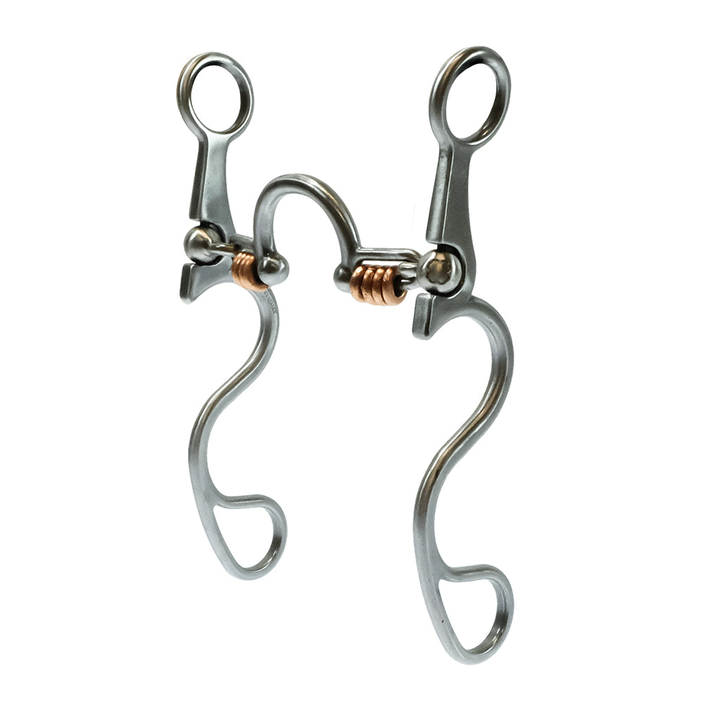 Kerry Kelley Tack Kerry Kelley Ported Chain Bit with Copper Rollers