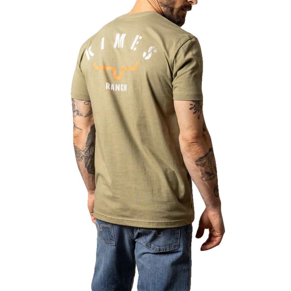 Kimes Ranch Apaprel Kimes Ranch Cut Through T-Shirt in Light Olive