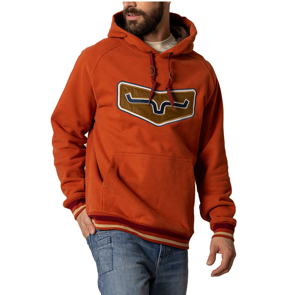 Kimes Ranch Apparel Kimes Ranch Cannons Brick Red Mens Hooded Pullover
