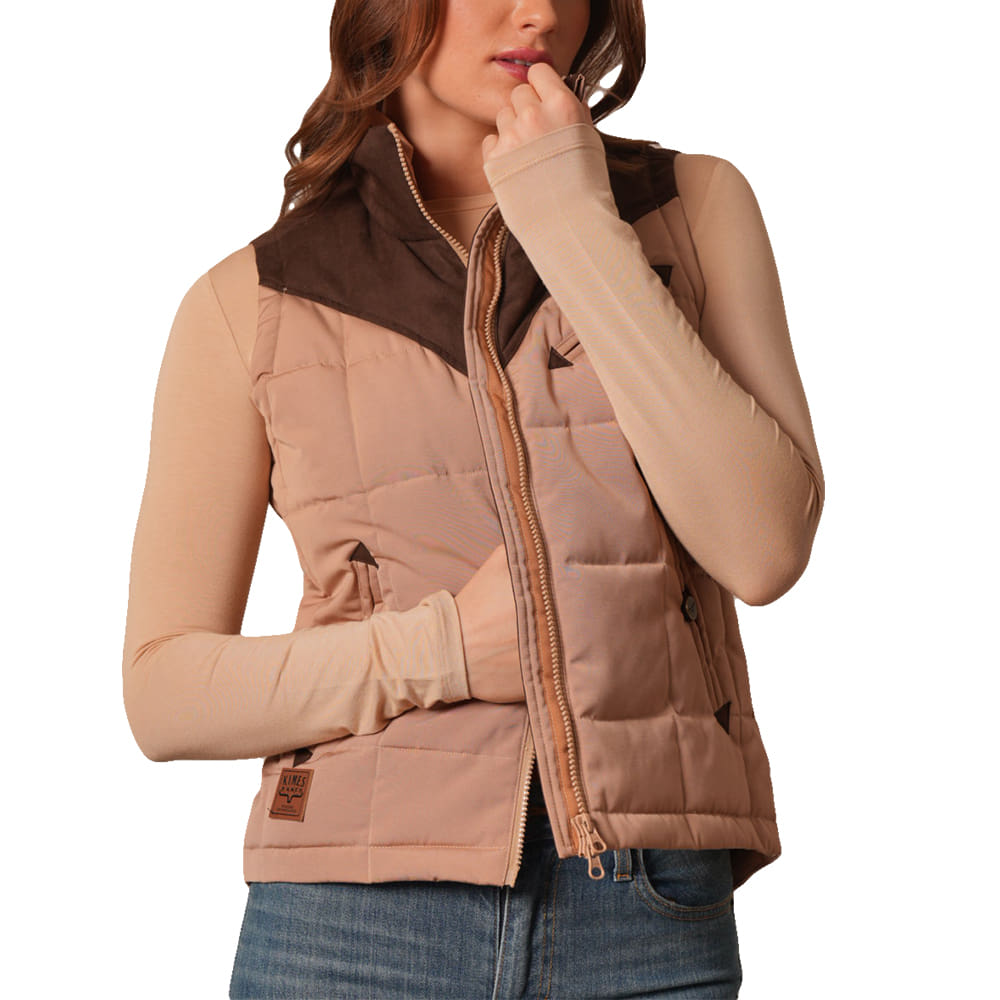 Kimes Ranch Apparel Lenora Suede Western Yoke Vest