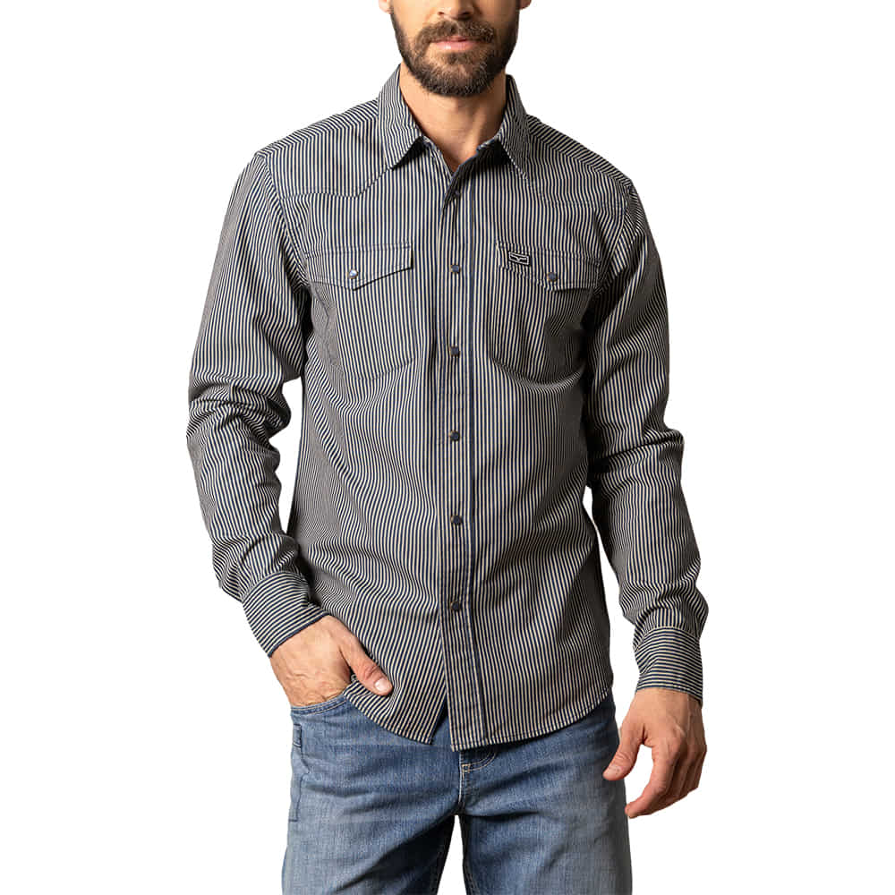 Kimes Ranch Apparel MENS LONG SLEEVE QUENTIN SHIRT