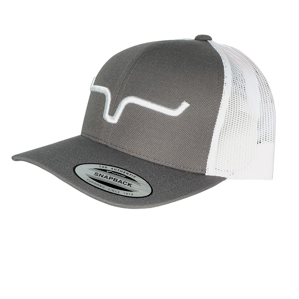 Kimes Ranch Hats Charcoal/White / Osfa Kimes Ranch Charcoal White Weekly Trucker Mesh Back Cap