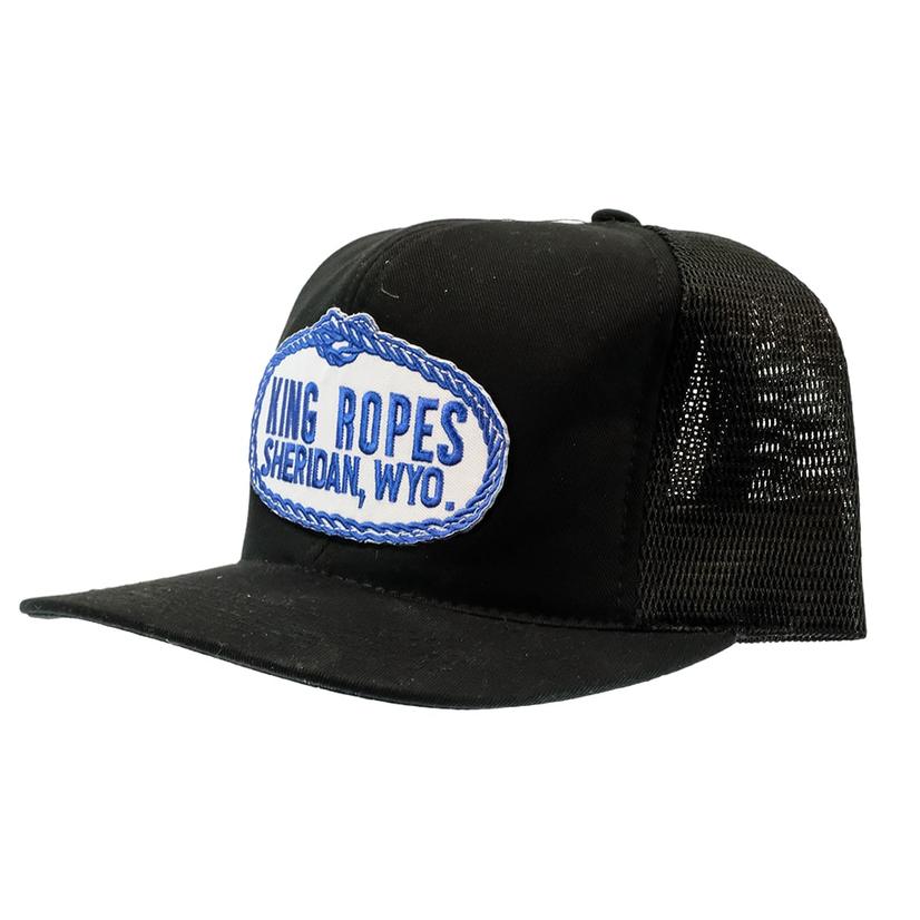 King's Saddlery Hats Black/Black King Ropes Trucker Cap for Men