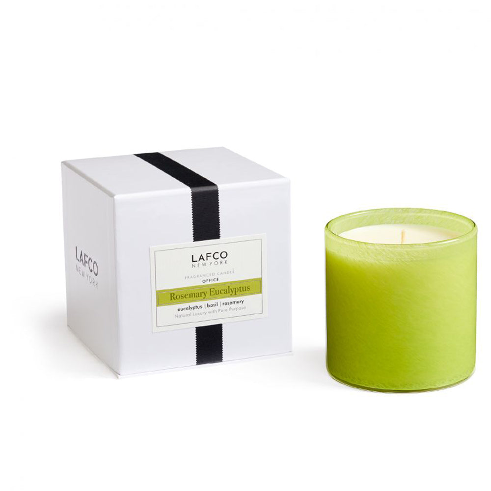 LAFCO Home Decor 15.5oz Lafco White Office Signature Rosemary Eucalyptus Candle