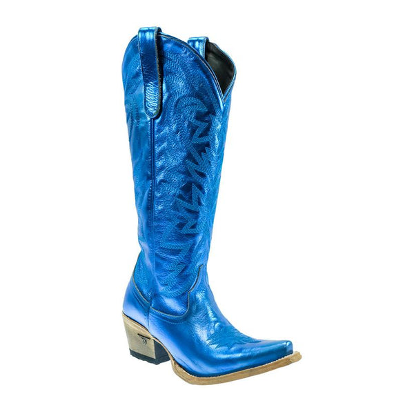 Metallic Blue Smokeshow Women's Boots by Lane Boot Co
