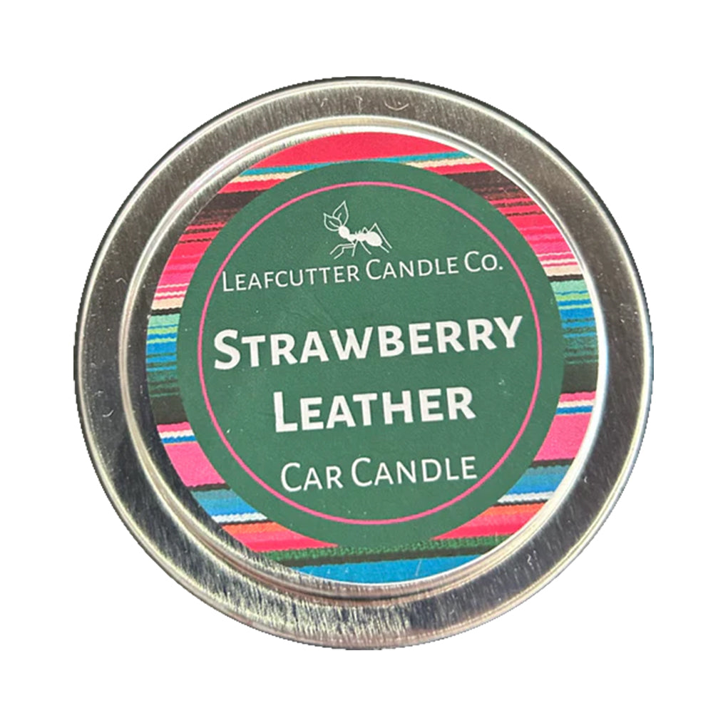 Leafcutter Candle Co Other Leafcutter Candle Co. Strawberry Leather Black Car Candle