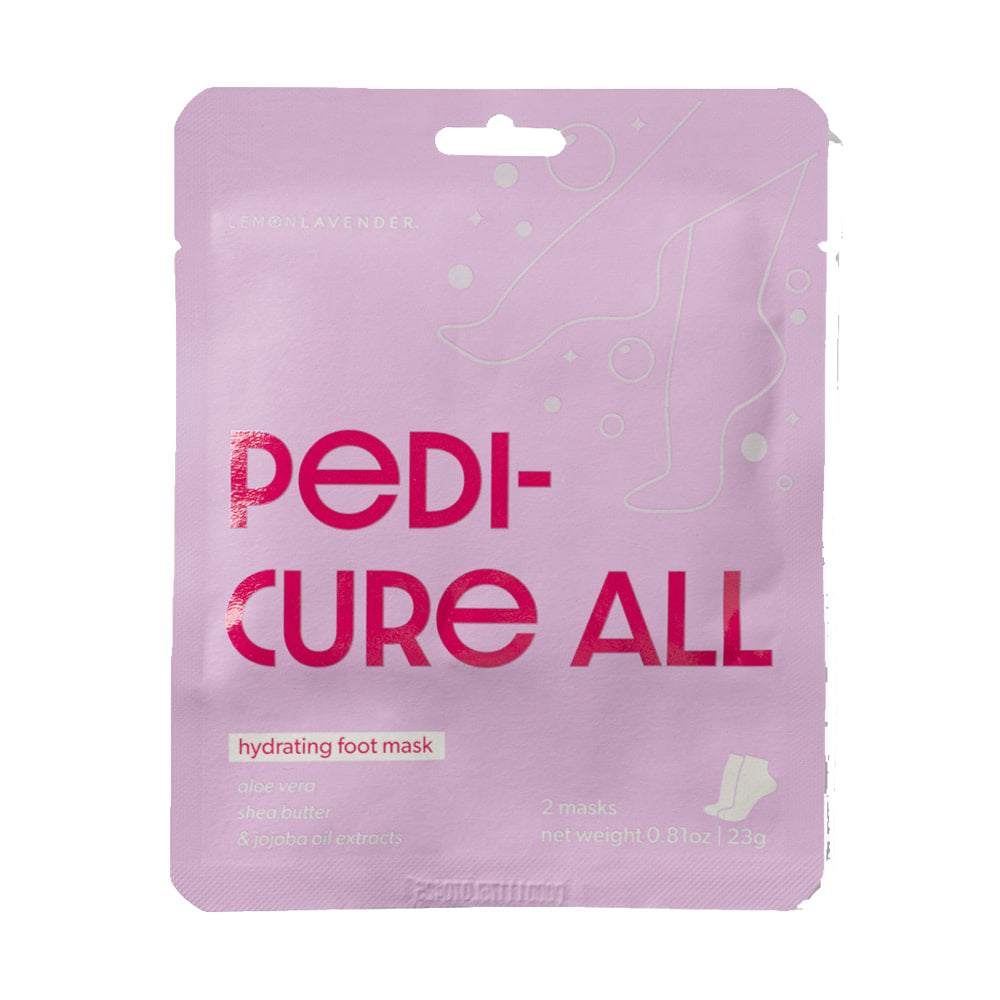 Lemon Lavender Other Feet Lemon Lavender Smooth It Over Pedi-Cure All Hydrating Foot Masks