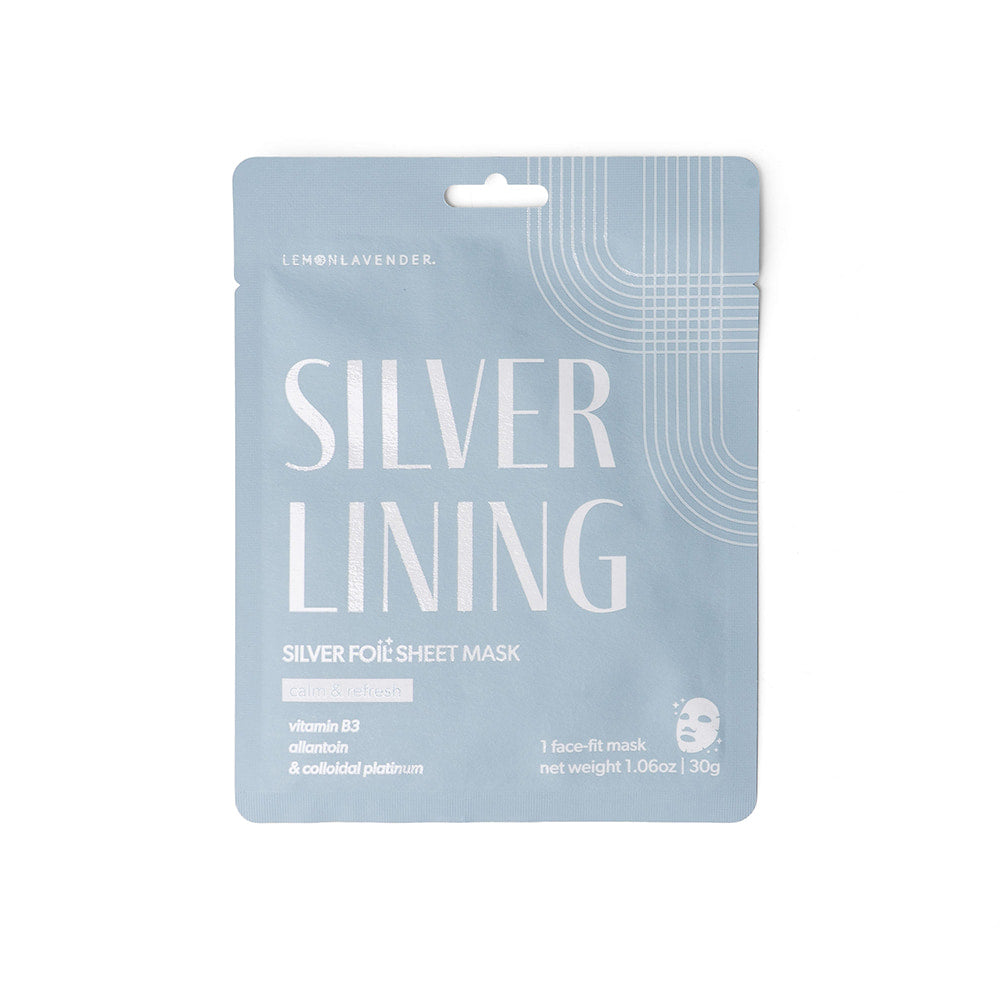 Lemon Lavender Other Silver Lining Lemon Lavender Glow Getter Foil Face Mask