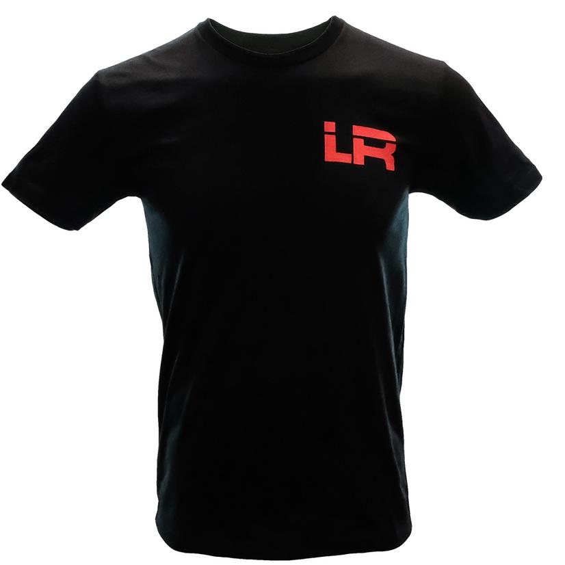 Let's Rope Apparel Let's Rope Black with Red LR Logo Tee