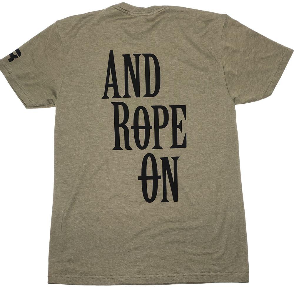 Let's Rope Apparel Let's Rope Green Keep Calm and Rope On Short Sleeve Tee Shirt