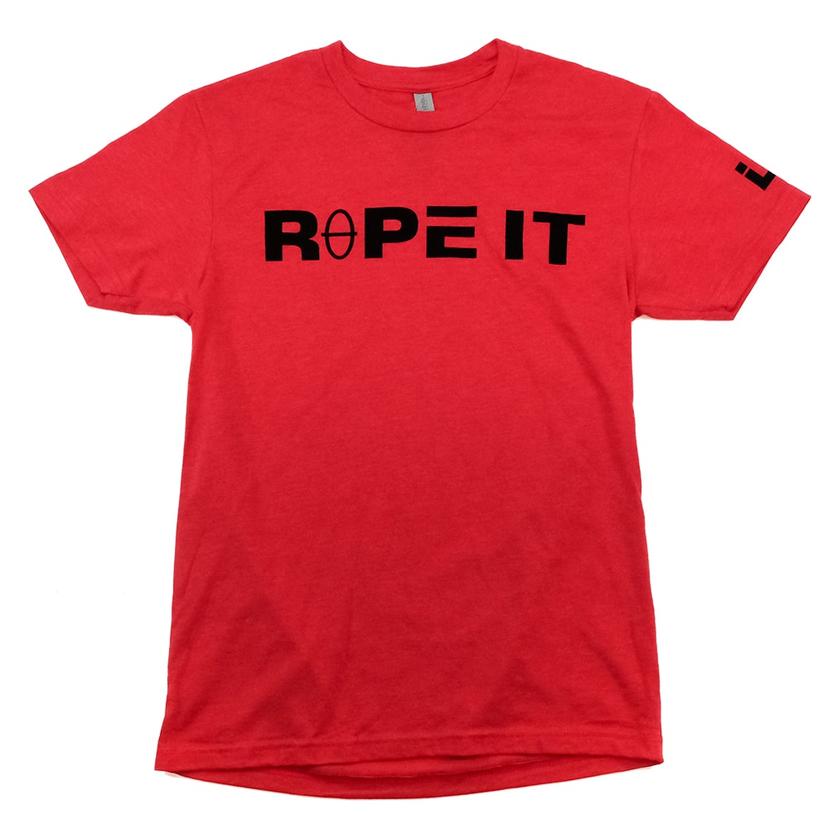 Let's Rope Apparel Let's Rope Red Men's Rope it Short Sleeve Tee Shirt